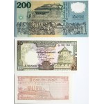 Sri Lanka 2 - 200 Rupees (1973-1998) Banknotes Lot of 3 Banknotes