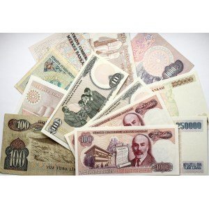 Turkey 10 - 250 000 Lira (1979-1995) Banknotes Lot of 14 Banknotes