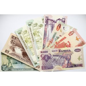 Zambia 2 - 1000 Kwacha (1989 - 2005) Banknotes Lot of 8 Banknotes