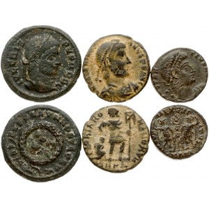 Roman Empire 1 Follis ND (306-337) Lot of 3 Coins
