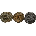 Roman Empire 1 Follis ND (337-450) Lot of 3 Coins