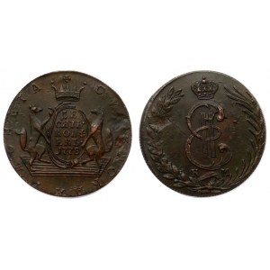 Russia 10 Kopecks 1778 КМ Siberia NGC AU 58 BN