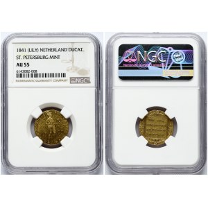 Ducat 1841 St Petersburg Mint NGC AU 55