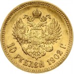 Russia 10 Roubles 1902 (AP) - XF