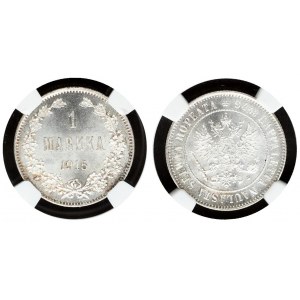 Russia For Finland 1 Markka 1915 S NGC MS 65+