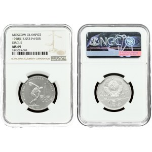 Russia USSR 150 Roubles 1978 (L) 1980 Olympics NGC MS 69