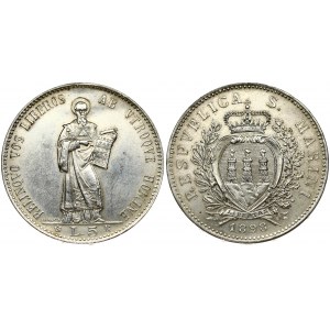 San Marino 5 Lire 1898R