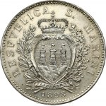 San Marino 5 Lire 1898R