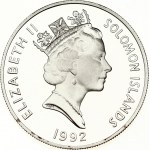 Solomon Islands 10 Dollars 1992 40th Anniversary of the Coronation of Queen