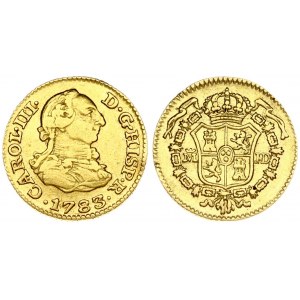 Spain 1/2 Escudo 1783 JD