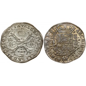 Spanish Netherlands BRABANT 1 Patagon (1612-21) Antwerp (R3) RARE
