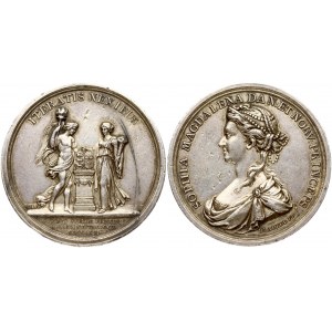 Sweden Silver Medal 1766 Sophia Magdalena