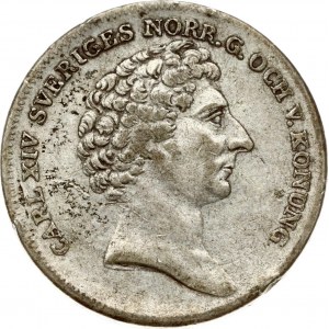 Sweden 1/4 Riksdaler 1834 CB