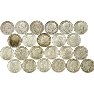 Sweden 1 Krona (1890-1939) Lot of 23 Coins