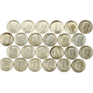 Sweden 1 Krona (1939-1941) Lot of 24 Coins