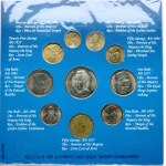 Thailand 25 Satang - 5 Baht (1957-1996) Kingdom of Thailand SET Lot of 10 Coins