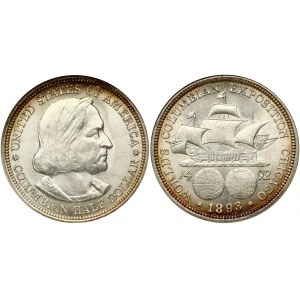 USA 1/2 Dollar 1893 Columbian Exposition ANACS MS 60