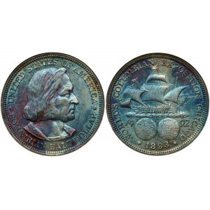 USA 1/2 Dollar 1893 Columbian Exposition ANACS EF 40