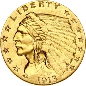 USA 2½ Dollars 1913 Philadelphia - XF+