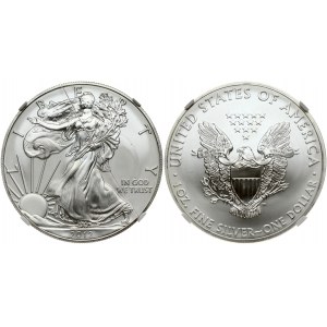 USA 1 Dollar 2012 S 'American Silver Eagle' NGC MS 70 TOP POP