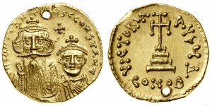 Byzantium, solidus, 654-659, Constantinople
