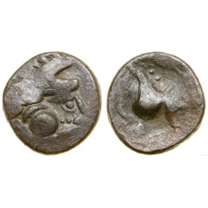 Ostkelten, Tetradrachme vom Typ Kugelwange, ca. 2. Jahrhundert v. Chr.