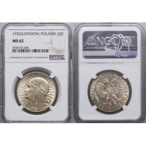 Poland, 10 gold, 1932, London