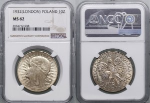 Polska, 10 złotych, 1932, Londyn