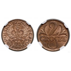 Poland, 2 pennies, 1936, Warsaw