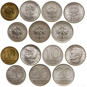 Polen, Satz verschiedener Münzen, 1975-1994, Warschau