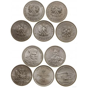 Polska, zestaw różnych monet, z lat 1975-1994, Warszawa