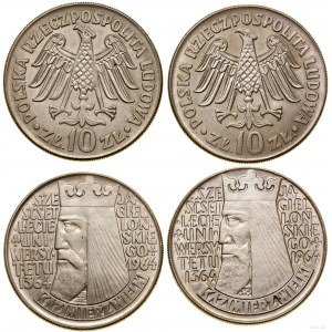 Polska, zestaw: 2 x 10 złotych, 1964, Warszawa