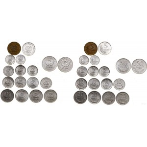 Polska, zestaw 17 monet, 1949-1983, Bazylea i Warszawa