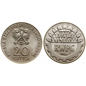 Poland, 20 gold, 1974, Warsaw