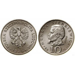 Poland, 10 zloty, 1974, Warsaw