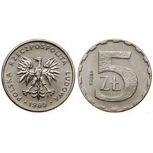 Poland, 5 zloty, 1989, Warsaw