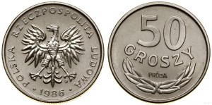 Poland, 50 grosz, 1986, Warsaw