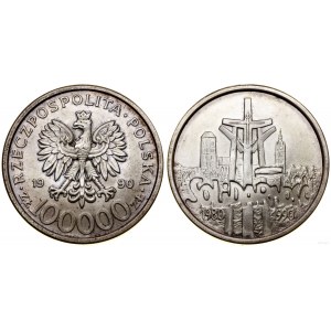 Polska, 100.000 złotych, 1990, USA