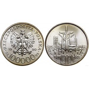 Polska, 100.000 złotych, 1990, USA