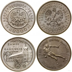 Poland, set of 2 x 20,000 zlotys, 1993, Warsaw