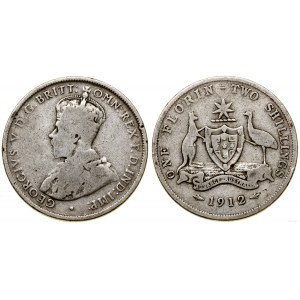 Australia, 2 shillings (florin), 1912, London