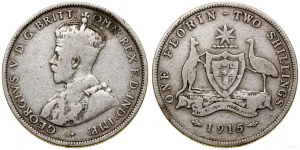 Australia, 2 szylingi (floren), 1915, Londyn
