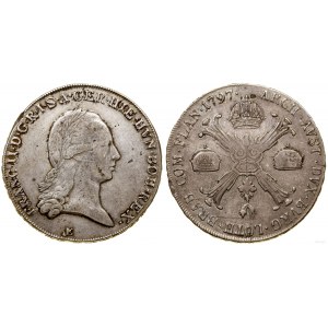 Niderlandy austriackie, talar (Kronentaler), 1797 E, Alba Iulia (Karlsburg)