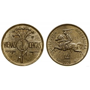 Lithuania, 1 cent, 1925, Birmingham