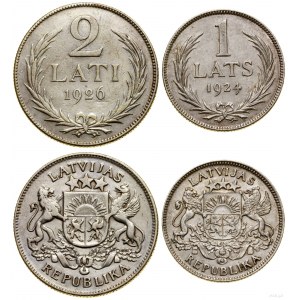 Lettland, Los 2 Münzen, London