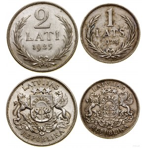 Lettland, Los 2 Münzen, London