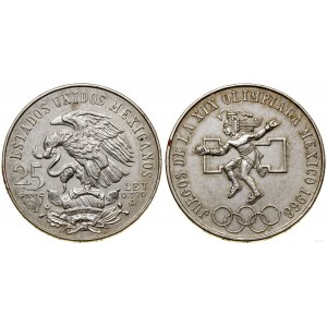 Meksyk, 25 peso, 1968, Meksyk