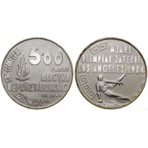 Węgry, 500 forintów, 1984 BP, Budapeszt