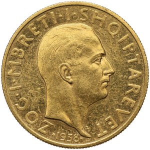 Albania, Amet Zogu, 50 Franga Ari 1938 R, Rome