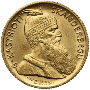 Albania, Skanderbeg, 20 Franga Ari 1926 R, Rome